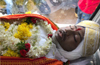 Body of slain RSS activist Sharath being taken in procession